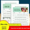 Exercício de diário de uma frase, volume 2, primeira e segunda séries, observe as imagens, escreva palavras, pratique e pratique todos os dias