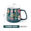 Taza navideña creativa de cerámica con dibujos animados, taza de café, taza de agua para parejas, regalo navideño, personalización transfronteriza