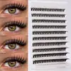 Popular Transfronteiriço 270 Cachos Curvatura D Cílios Postiços de Cacho Único 60D100Ddiy Segmentado Auto-Enxerto Cabelo Natural Espesso