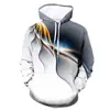 2024 Transfronterizo Nuevo Sudadera con Capucha Estampado Digital 3D Holgada Moderna para Hombre