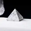 Adornos de Pirámide de Cristal Natural de 3CM Piedra Original Mineral Pulido Estándar Piedra de Energía Torre de Cuatro Lados Adornos de Decoración para el Hogar