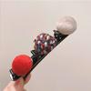 Nova bola de cabelo artefato de cabelo quebrado dispositivo de trança de cabelo textura franja grampo de cabelo lateral pequeno estilo perfumado clipe bico de pato grampo de cabelo para adorno de cabeça