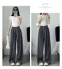 Pantalones Yamamoto Casuales de Verano Estilo Perezoso Color Sólido Versátiles Nuevo Corte Holgado No Voluminosos No Dan Aspecto Voluminoso Pantalones Casuales de Pierna Ancha