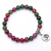 Pulseira de Pedra Vulcânica Moda Transfronteiriça Europeia e Americana Pulseira com Pingente de Estrela do Mar Pedra Natural Onda Lótus Yoga Amazônia