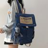 Mochila de Lona para Niños 2026 Nueva Mochila de Viaje de Gran Capacidad para Estudiantes de Secundaria, Preparatoria y Universidad Bolso Escolar Sencillo para Mujeres