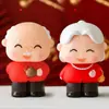 Decoração de Bolo de Aniversário Borda Estampada Vintage Gato Segurando Vovó Abençoada como Donghai Shoubi Nanshan Vestido de Panificação