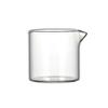 Jarra de leche, taza de leche con forma de flor, mango de madera, taza de leche pequeña, recipiente para condimentos, recipiente para jugo, plato para salsa, taza de leche pequeña de vidrio japonés