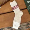 Calcetines de Lana Japoneses Retro Fair Isle Ciervo Grabado Diamante Calcetines de Moda para Mujer Otoño Invierno Gruesos Calientes Calcetines Caídos