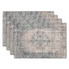 Individual Bohemio Exotismo Individual de Lino Lavable Tela Tótem Mantel Individual Aislamiento Térmico Posavasos Estampado Antideslizante