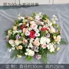 Centro de Mesa Redondo Grande para Hotel, Decoraciones de Mesa con Flores Artificiales y Naturales, Arreglos Florales de Lujo Ligero