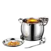 Contenedor de manteca de acero inoxidable con tapa y filtro, olla para aceite, recipiente de aceite para uso en la cocina del hogar, a prueba de fugas, gran capacidad