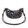 Bolsa quadrada pequena com estampa de leopardo de pelúcia da moda feminina 2024 outono e inverno nova bolsa simples de ombro único bolsa transversal de nicho feminina de alta qualidade
