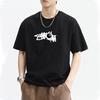 Marca de moda Verano Nuevo Camiseta de manga corta para hombre Algodón Estampada Ins Casual Versátil Camiseta interior para adolescentes Comercio transfronterizo