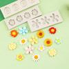 Colección de Flores Pequeñas Universal Múltiples Flores Molde de Silicona para Fondant Chocolate Pasta Seca Decoración de Pastel