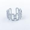 Anillo de apertura de acero de titanio antiguo de gran venta que no se desvanece, diseño de nicho para amantes del anillo de acero inoxidable, joyería al por mayor