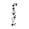 Imán para Refrigerador de Enredadera de Flores Negras Adhesivo de Pared Creativo Decoración de Fondo para Sala de Estar Dormitorio Estudio Transfronterizo Removible Mu1259P