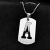 Estilo Callejero Europeo y Americano Letra Inglesa Acero Inoxidable Collar Personalizado Hip-Hop Moderno Unisex Colgante Hiphop Etiqueta de Celebridad de Internet