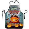 Delantal de Halloween de moda de comercio electrónico transfronterizo Delantal de Halloween de sarga sin mangas con impresión digital 2 personalizado