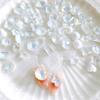 Nuevo K9 cristal blanco Aurora moca taladro de uñas vidrio estallado corazón torcido mariposa grande diy diy accesorios