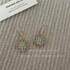 Aretes Pintura al Óleo Jardín de Monet para Mujer Nuevo Estilo Chino Lujo Ligero Sensación de Alta Gama Aretes 2025 Nuevas Explosiones Joyería Elegante para la Oreja