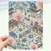 Patrimonio Cultural Inmaterial Retro Grupo Étnico Bai Teñido Anudado Dibujos Animados Paisajismo Pegatinas Paisaje Miniatura 3D Visual Pegatinas para Manualidades DIY Descompresión Pegatinas para Mascotas