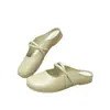 Medias Pantuflas Francesas de Fondo Plano, Punta Cerrada, Ultra Suaves para Mujer, Nuevo Modelo de Verano, Elegantes, de Moda, Casuales, Slip-Ons Perezosos, PVC