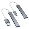 Extensor Tipo C Hub Cuatro en Uno Hub USB Estación de Acoplamiento de Expansión Divisor de Computadora Uno a Cuatro Estación de Acoplamiento