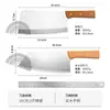 Cuchillo de Cocina de Acero Inoxidable con Mango de Madera en Stock, Cuchillo de Cocina Multiusos para Mujeres, Cuchillo para Rebanar Carne, Cuchillo Doméstico para Damas