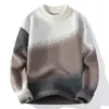 Suéter para hombre, estilo transfronterizo, nueva colección de invierno 2026, suéter de punto casual de cuello redondo para hombre, camiseta interior para hombre estilo coreano, top de moda
