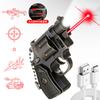 Lanterna Chaveiro Lanterna de Bolso Duas em Uma Recarregável Pistola de Brinquedo Padrão Laser Luz Infravermelha Luz Branca