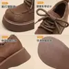 Mocasines de Plataforma 2025 Nuevo Otoño Estilo Birkenstock Suela Gruesa Versátiles de Moda Británica Zapatos para Mujer