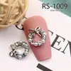 Famoso en Internet Corona de Navidad para Uñas con Diamantes Perlas Decoración Versátil Joyería de Diamantes para Uñas Dorados y Plateados Japoneses de Alta Retención de Color