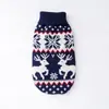 Ropa para Perros Estilo Otoño e Invierno Tejida de Cuello Alto Cálida Ropa para Mascotas Suéter para Cachorro Suéter Navideño para Perro Venta al por Mayor