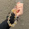 Cadena para teléfono móvil con cuentas de estrella llavero lazo colgante para funda de teléfono móvil adornos cadena de mano para bolso de niña venta al por mayor
