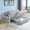 Sofá cama de doble uso, sofá cama plegable para salas de estar pequeñas, sofá cama multifuncional extensible y lavable, todo en uno de doble uso