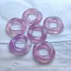 Colgante Anillo de Mobius de Calcedonia Tipo Hielo, Colgante de Jade Hielo de Alta Calidad, Colgante de Jade Anillo de Paz de Caramelo, Suministro al por Mayor