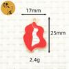 Labios rojos DIY accesorios de joyería coreana colgante de aleación de aceite de doble cara colgante pequeño serie estilo fragancia pequeña cuerda para el cabello colgante pequeño