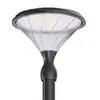 Cabeça de Lâmpada de Jardim Solar com Tampa de Alumínio e PC, Luz de Paisagismo LED, Cabeça de Poste de Rua, Lâmpada de Paisagismo de Jardim/Parque à Prova d'Água para Exterior