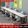 Estação de trabalho para várias pessoas, conjunto de mesa e cadeira de escritório, mesa executiva, mesa de escritório simples e moderna