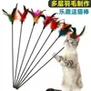 Brinquedo de gato transfronteiriço, varinha com pena para provocar gato, brinquedo de gato autônomo e para aliviar o tédio, suprimentos para animais de estimação, brinquedo para animal de estimação, brinquedo de gato
