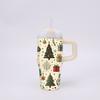 Copo Isolado de 14 oz Série Desenho Animado Natal Halloween Aço Inoxidável Mini Alça Personalização Multicolor