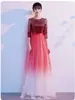Vestido de Performance para Coro Feminino, Vestido Longo para Adultos, Novo Traje de Palco para Coro, Vestido para Apresentação de Competição de Apresentador