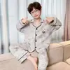 2026 Pijamas Nuevos para Niños Primavera y Otoño Estilo Coreano Cárdigan para Niños Mayores Niñas Adolescentes Ropa de Casa Infantil Conjunto de Ropa Infantil