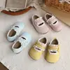 Sapatos de Couro com Renda Francesa 2026 Primavera e Outono Novos Estilo Coreano Sapatos de Princesa com Laço para Meninas com Saia