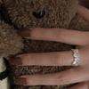 Anillo Personalizado de Gota de Agua para Mujer, Anillo Abierto Geométrico Irregular Simple y Moderno para el Día a Día, Anillo Creativo de Hip-Hop para el Dedo Índice
