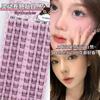 Pestañas Postizas Cat Genie de 12 Filas Dibujo Animado Natural Gran Capacidad Autoadhesivas Segmentadas Espejo Imp Pestañas Orejas de Gato