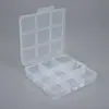 Caja de plástico con 9 compartimentos de ranura fija para organizar y clasificar cuentas de cera, equipo de pesca y piezas de ferretería