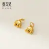 Pingente de elefante estampado banhado a prata 925 esterlina Pulseira DIY Acabamento fino Ornamento para pendurar Material de corda artesanal Acessórios Q0626