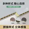 Painéis de Parede Integrados de Fibra de Madeira de Bambu, Painéis de Parede de Plástico com Pedra, Painéis de Proteção de Parede, Painéis de Revestimento Decorativos de Autoinstalação, Painéis de Cristal de Carbono