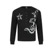 Magic Bear 2026 Outono Nova Camiseta de Manga Longa com Estampa de Notas Musicais de Rock Estilo Rua Americano Camiseta Base com Textura de Bambu